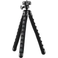 Mantona kaleido Flex leichtes Flex Stativ (mit hochwertigem 360° Kugelkopf, geeignet für Digital und Videokameras, Smartphones und Action Cams) deep grey