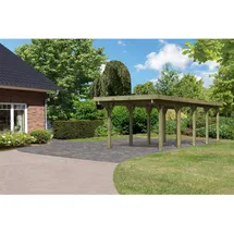 Karibu Carport Classic Einzel 3 inkl. Stahl-Trapezprofil kdi