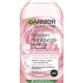 Garnier Skin Active Mizellen-Reinigungswasser All-in-1 mit Rosenwasser Mizellenwasser 400 ml