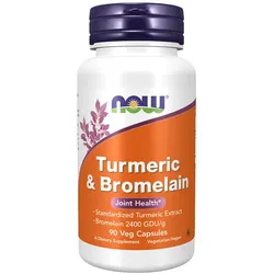 Now Foods Turmeric & Bromelain (90 veg.Kapseln)
