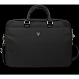 GUESS Bag Torba Nylon Triangle Logo (16"), Schwarz