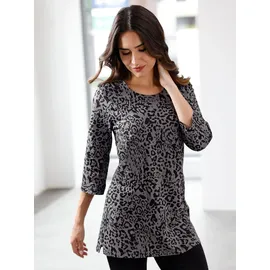 Sieh an! Longshirt in anthrazit-bedruckt | Gr.: 54