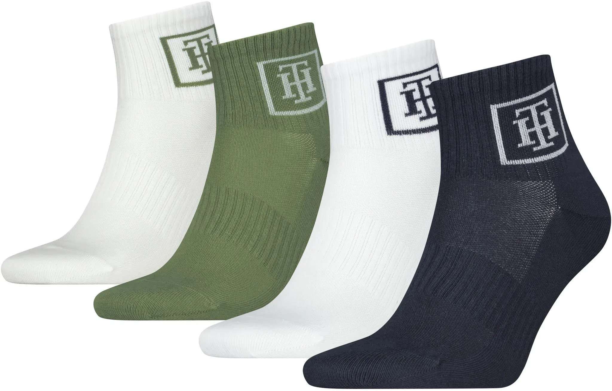 Tommy Hilfiger Kurzsocken, mit Mesh-Front für Atmungsaktivität TOMMY HILFIGER navy-green 43-46