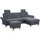 Home Affaire Ecksofa HOME AFFAIRE "Westerland L-Form", blau (blau, grau), B:252cm H:90cm T:162cm, 100% Polyester, Sofas, Ecksofa, Federkern-Polsterung, wahlweise mit Bettfunktion, Bettkasten