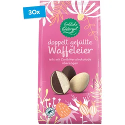 Fröhliche Osterzeit Waffeleier Zartbitter 250 g, 30er Pack
