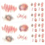SUPVOX 10 Blatt Realistische Narbenaufkleber für Halloween und April Fools Day Hautfreundliche Fake Wunden und Schnittverletzungen Praktische Klebe Tattoos für Partys und Streiche