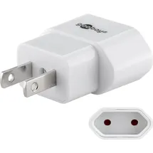 goobay (45345) (Typ C, CEE 7/16) > US/Japan-Stecker (Typ A, NEMA 1-15, 2-polig)