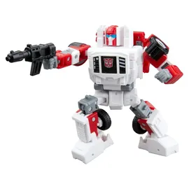 Transformers Age of the Primes Swerve, verwandelbare Deluxe-Klasse Action-Figur 11 cm, Blau/Weiß