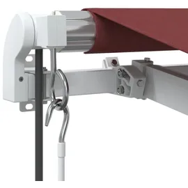 vidaXL Markise Automatisch 250 x 350 cm burgunderrot