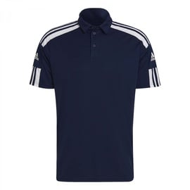 Adidas Squadra 21 Polo Shirt, Team Navy Blue / White - S