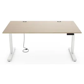 Yaasa Schreibtisch Desk Essential 160 x 80 cm Eiche hell/Weiß