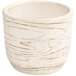 Dehner Übertopf »Wood, rund, Keramik« Ø 23 cm x 20 cm