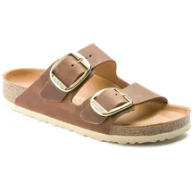 Birkenstock Arizona Big Buckle Nubukleder geölt schmal cognac 39