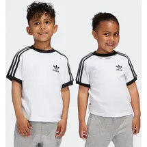 adidas T-Shirt ADIDAS ORIGINALS "3STRIPES TEE", Jungen, Gr. 110, weiß, Obermaterial: 100% Baumwolle, Rundhals, Shirts T-Shirt