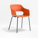 Pedrali Babila 2735 Armlehnstuhl (orange, NERO schwarz) orange | NERO schwarz