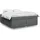 vidaXL Boxspringbett 180 x 200 cm Dunkelgrau