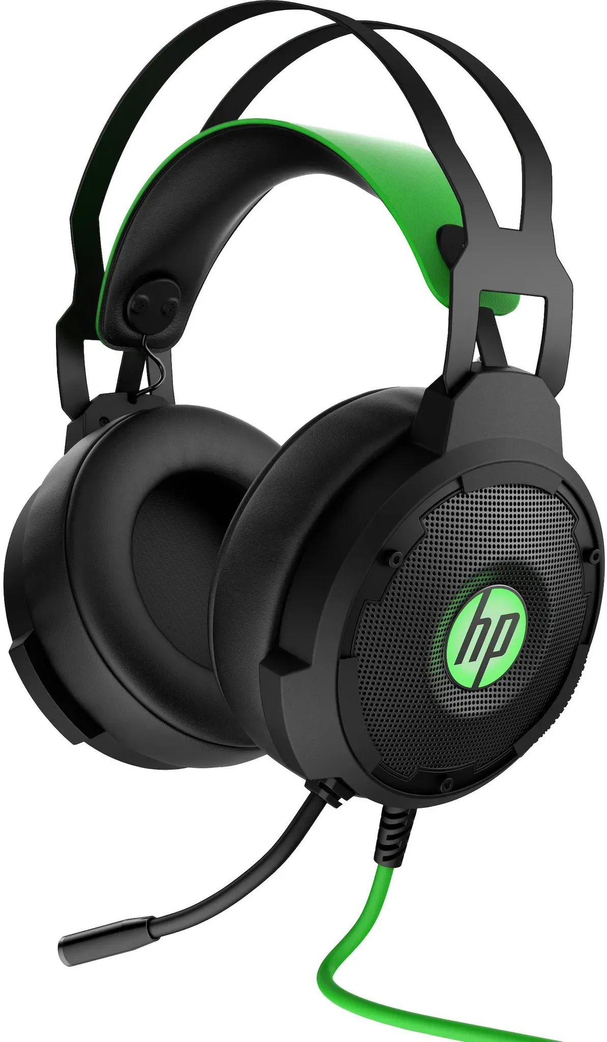 HP Pavilion 600 (Kabelgebunden), Gaming Headset, Schwarz, Grün