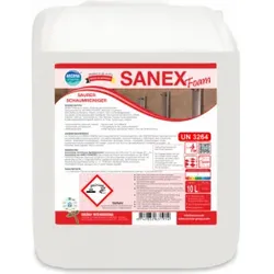 SANEX FOAM saurer Schaum Oberflächenreiniger, Saurer und schäumender Mehrzweckreiniger, 10 Liter - Kanister
