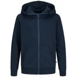 Jack & Jones Junior Jack & Jones Jungen Jjebradley Zip Hood Noos Jnr Sweatshirt-Jacke, Navy Blazer, 164 EU