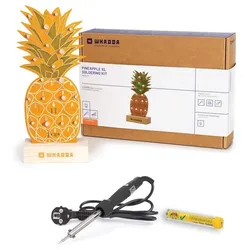 WHADDA Lötkit XL-Ananas, vorprogrammierter ATtiny-Chip, Bausatz mit Lötkolben und Lötzinn