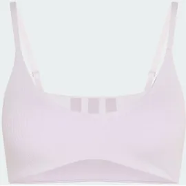 adidas All Me Sport-bh leichter Halt, gerippt - Frozen Purple M