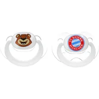 FC Bayern Schnuller Glow in the Dark weiß