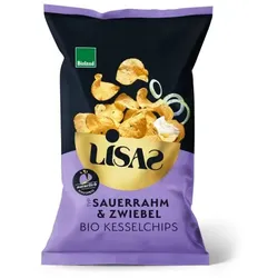 Lisas Chips Kesselchips Sauerrahm & Zwiebel bio