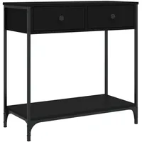 VidaXL Konsolentisch Schwarz 75x34,5x75 cm Holzwerkstoff