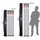 PIHER Deckenstütze schwarz 210 cm