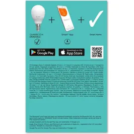LEDVANCE Smart+ BT Mini 485259 5W E14 warmweiß