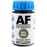 Alex Flittner Designs Lackstift RAL 6003 Olivgruen seidenmatt 50ml Holz Metall Möbel Bad Retuschierlack Reparaturlack