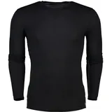 Icebreaker Anatomica Crew Merino Langarm-baselayer - Black / Monsoon - M