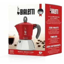 Bialetti Moka Induction 6 Tassen rot/silber