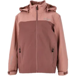 Outdoorjacke ZIGZAG "Bloomer", Kinder, Gr. 98, braun (rostbraun), 90% Polyester, 10% Elasthan, mehrfarbig, casual, normal, ohne Ausschnitt, Langarm, Jacken, mit verschließbaren Taschen