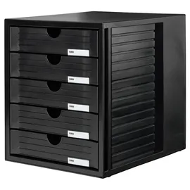 HAN Schubladenbox 27,5 x 33 x 32 cm 5-tlg. schwarz