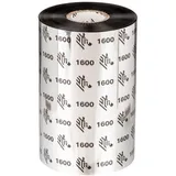 Zebra Technologies Zebra 1600 Economy Wax - 18er-Pack - Schwarz