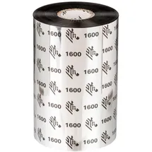 Zebra Technologies Zebra 1600 Economy Wax - 18er-Pack - Schwarz
