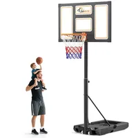 SAMAX Basketballkorb / Basketballständer 100-305 cm höhenverstellbar mit Rollen