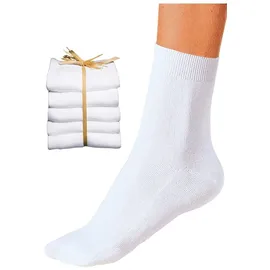 GO IN Basicsocken 5er Pack Weiß 39-42