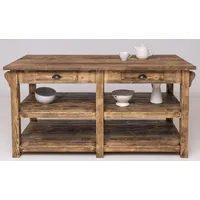 Casa Padrino Landhausstil Kücheninsel Braun 180 x 85 x