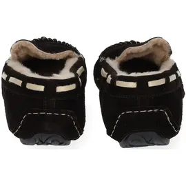 SHEPHERD Hausschuh Veloursleder Moro 46