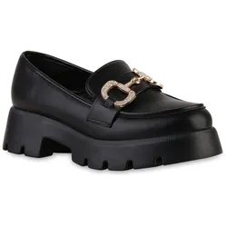 Damen Plateauschuhe in Schwarz