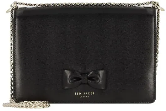 Ted Baker Umhängetasche Leder 23 cm  schwarz