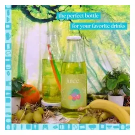 espírito rebelde Glasflasche 1000 ml 6 St.