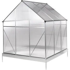 Beliani Apulia Kunststoff Silber Transparent 5 m2