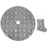 vidaXL Weihnachtsbaumdecke 90 cm Grau