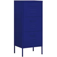 VidaXL Lagerschrank Marineblau 42,5x35x101,5 cm Stahl