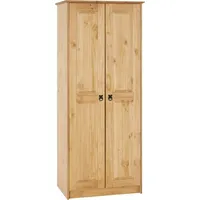 CARO-Möbel Kleiderschrank BARRIO Wäscheschrank Drehtürenschrank im Mexiko-Stil, Kiefer massiv