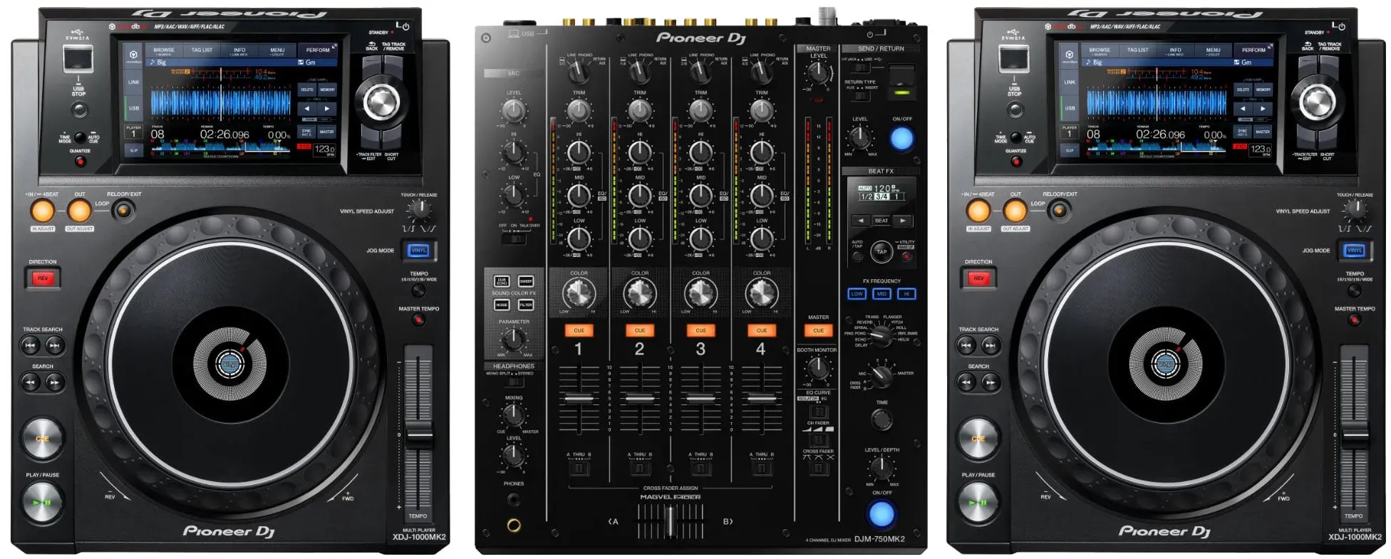 Pioneer DJ DJM-750MK2 / Pioneer DJ XDJ-1000MK2 Set