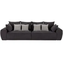 Big Sofa  Emma , schwarz , Maße (cm): B: 306 H: 83 T: 115